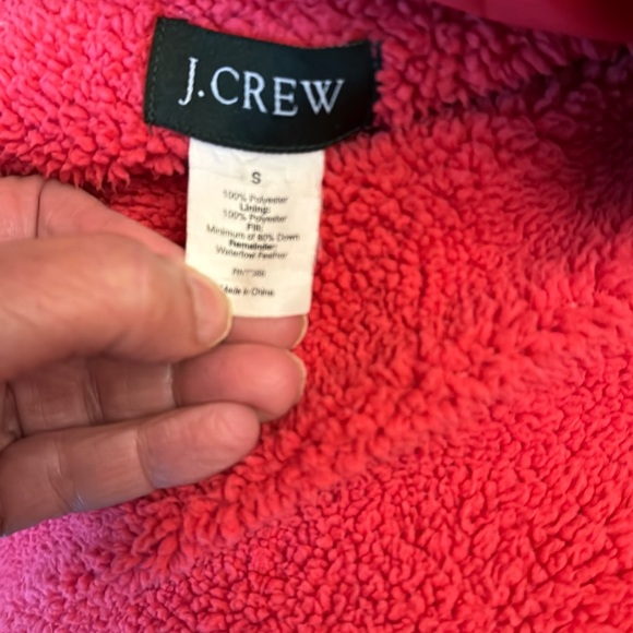 J. CREW Down Vest, Size Small.  Zipper and Snaps. 2 side snap pockets. VGUC - Picture 6 of 9